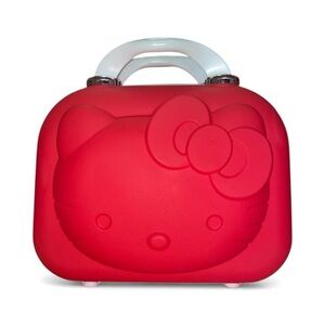 🌟Hello Kitty Red Hardshell Travel Bag/ Cosmetic Bag